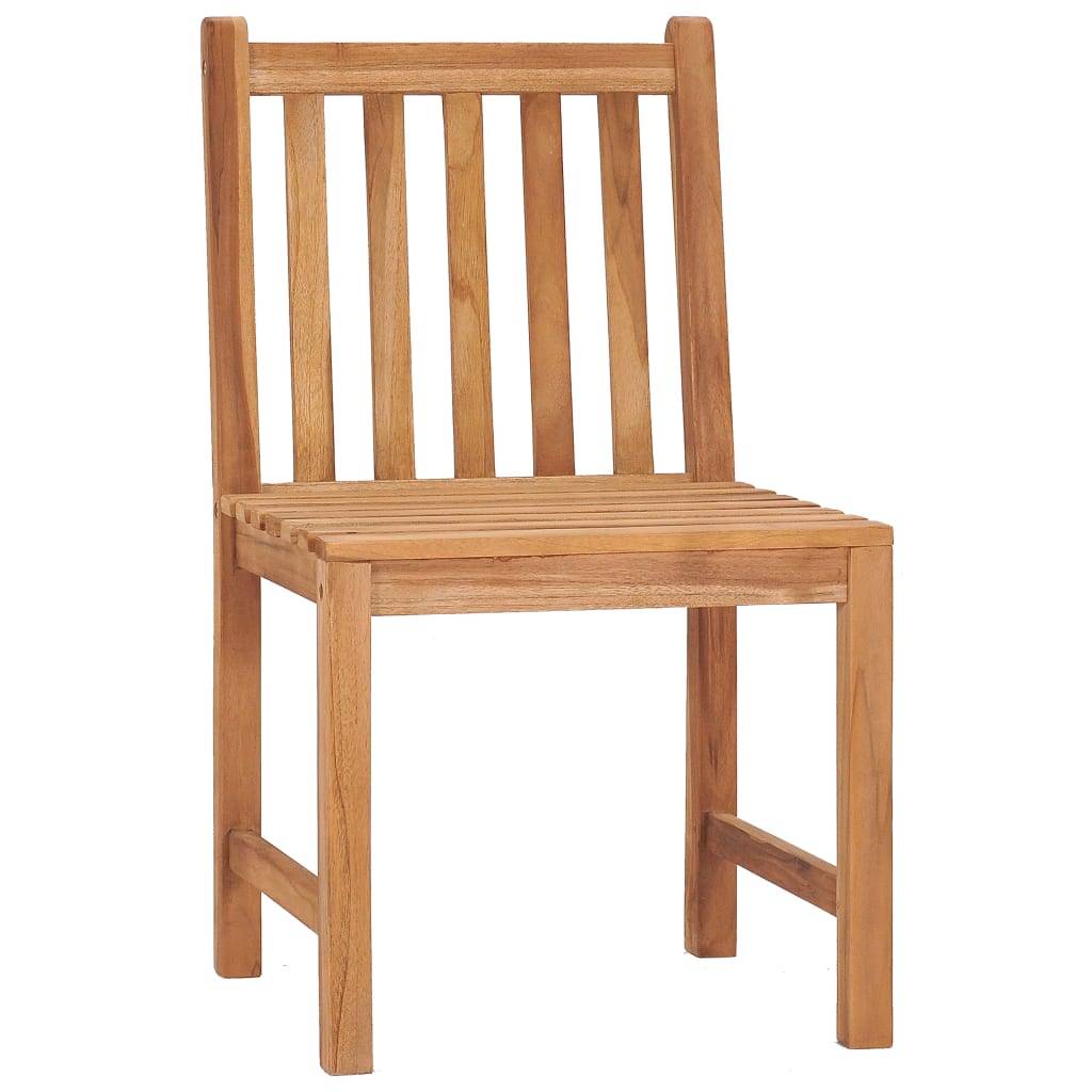 vidaXL 7-tlg. Garten-Essgruppe Teak Massivholz