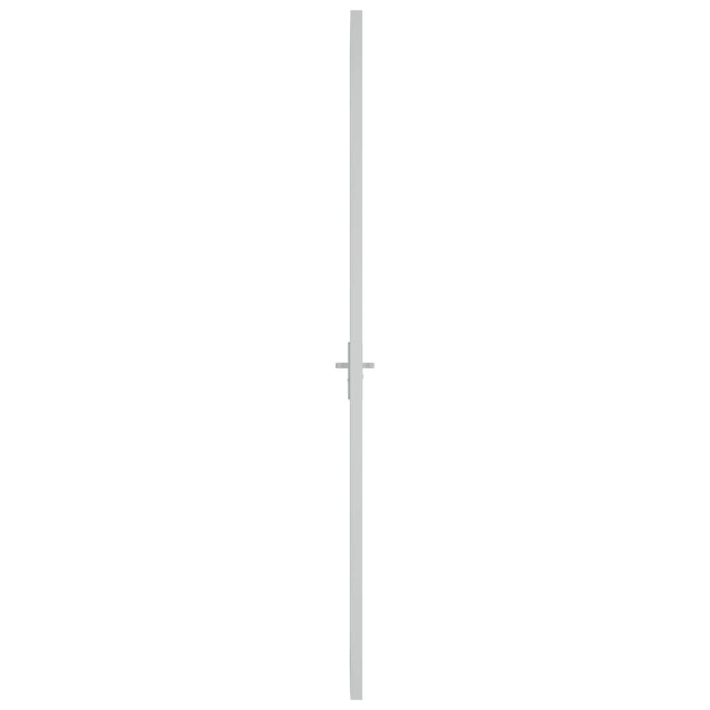 vidaXL Innentür 83x201,5 cm Weiß ESG-Glas und Aluminium