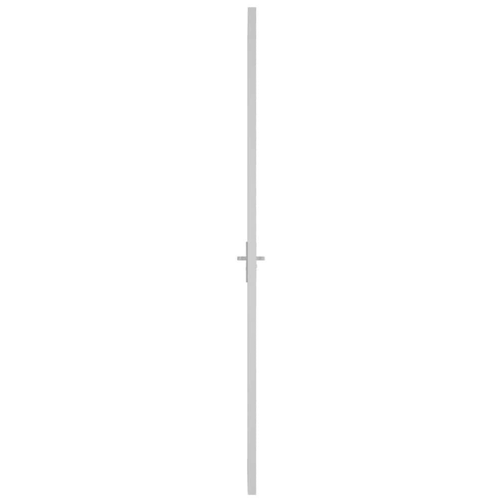 vidaXL Innentür 76x201,5 cm Weiß Mattglas und Aluminium