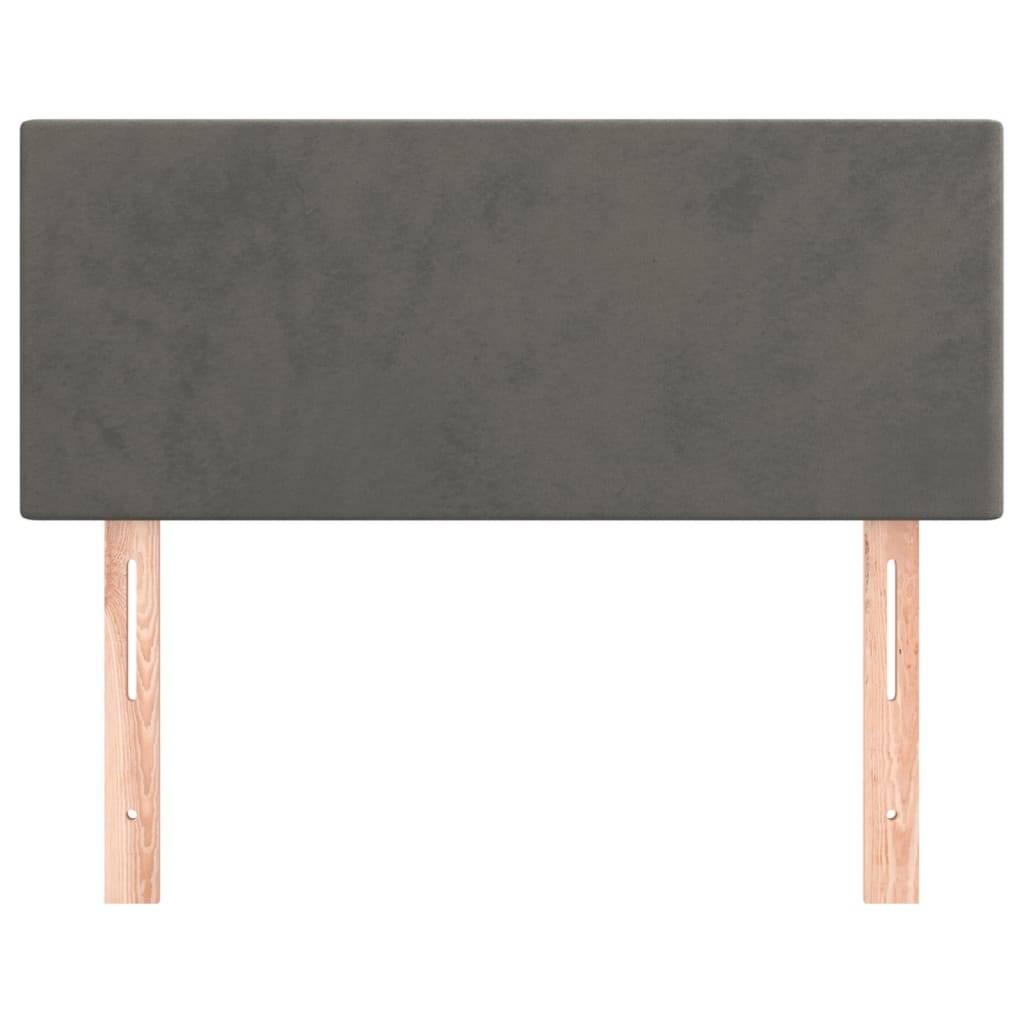 vidaXL Kopfteil Dunkelgrau 100x5x78/88 cm Samt