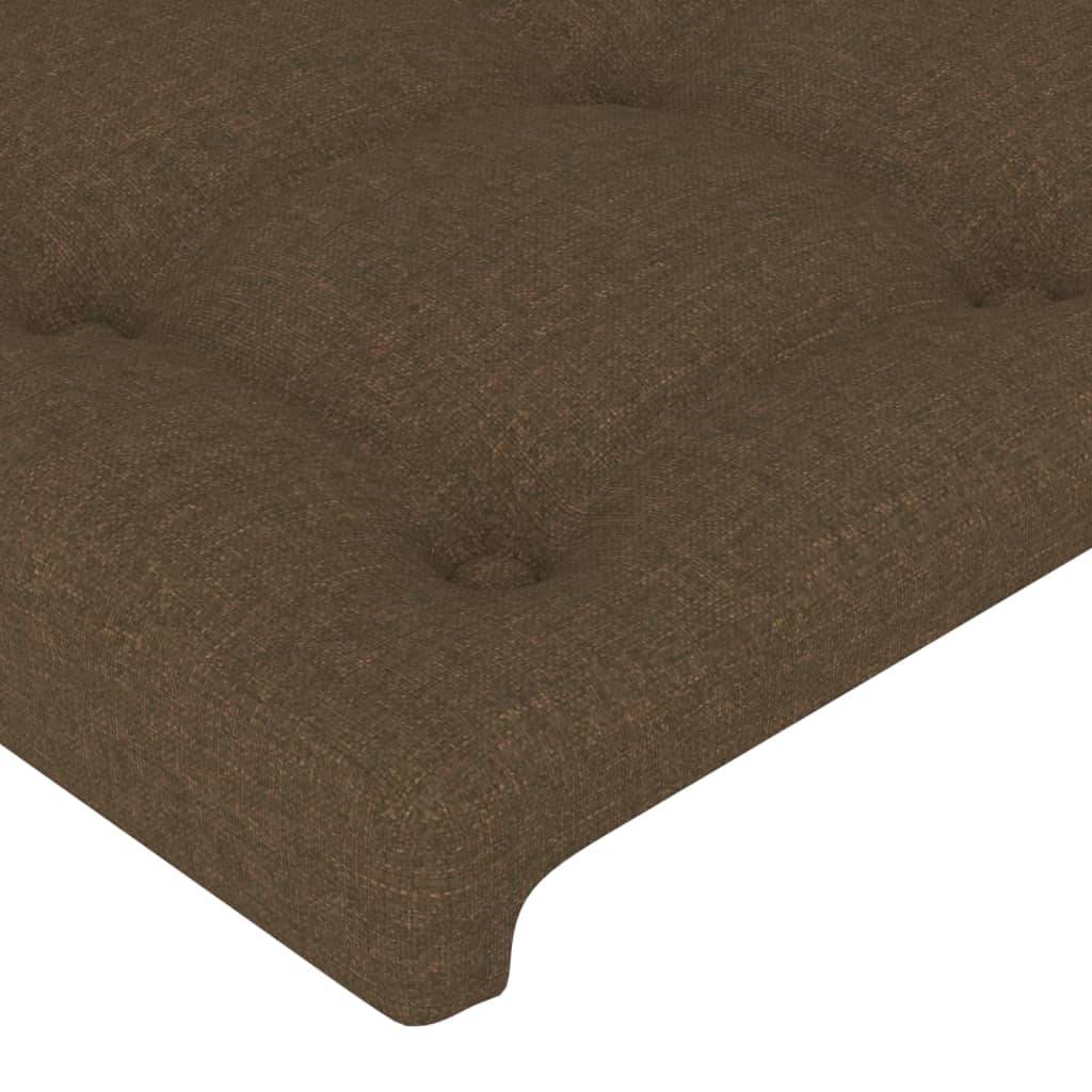 vidaXL Kopfteil Dunkelbraun 90x5x78/88 cm Stoff