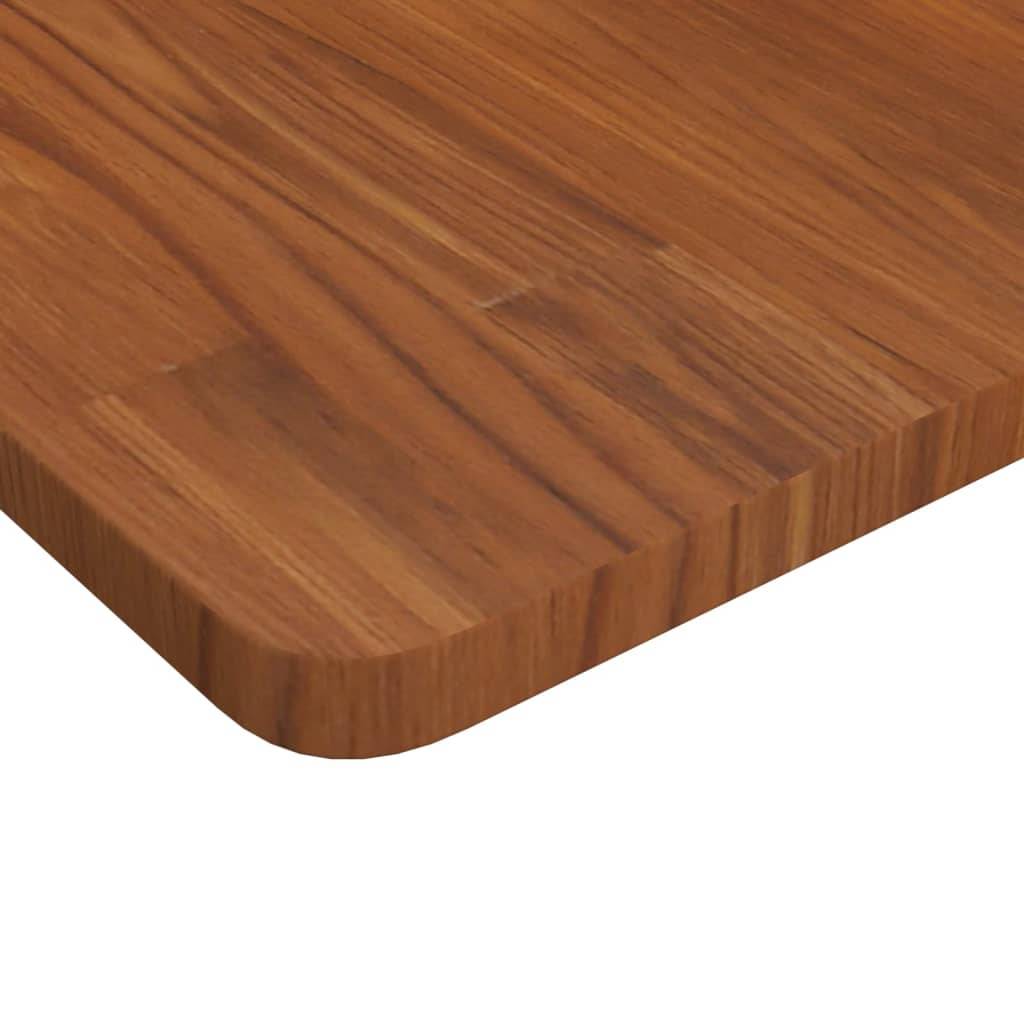 vidaXL Tischplatte Quadratisch Dunkelbraun 80x80x2,5cm Eiche Behandelt