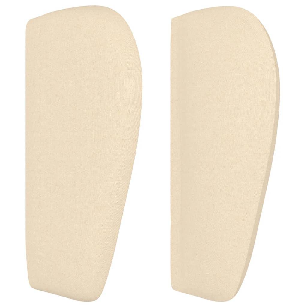 vidaXL Kopfteil mit Ohren Creme 93x23x78/88 cm Stoff