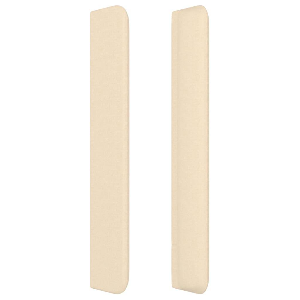 vidaXL Kopfteil mit Ohren Creme 103x16x118/128 cm Stoff