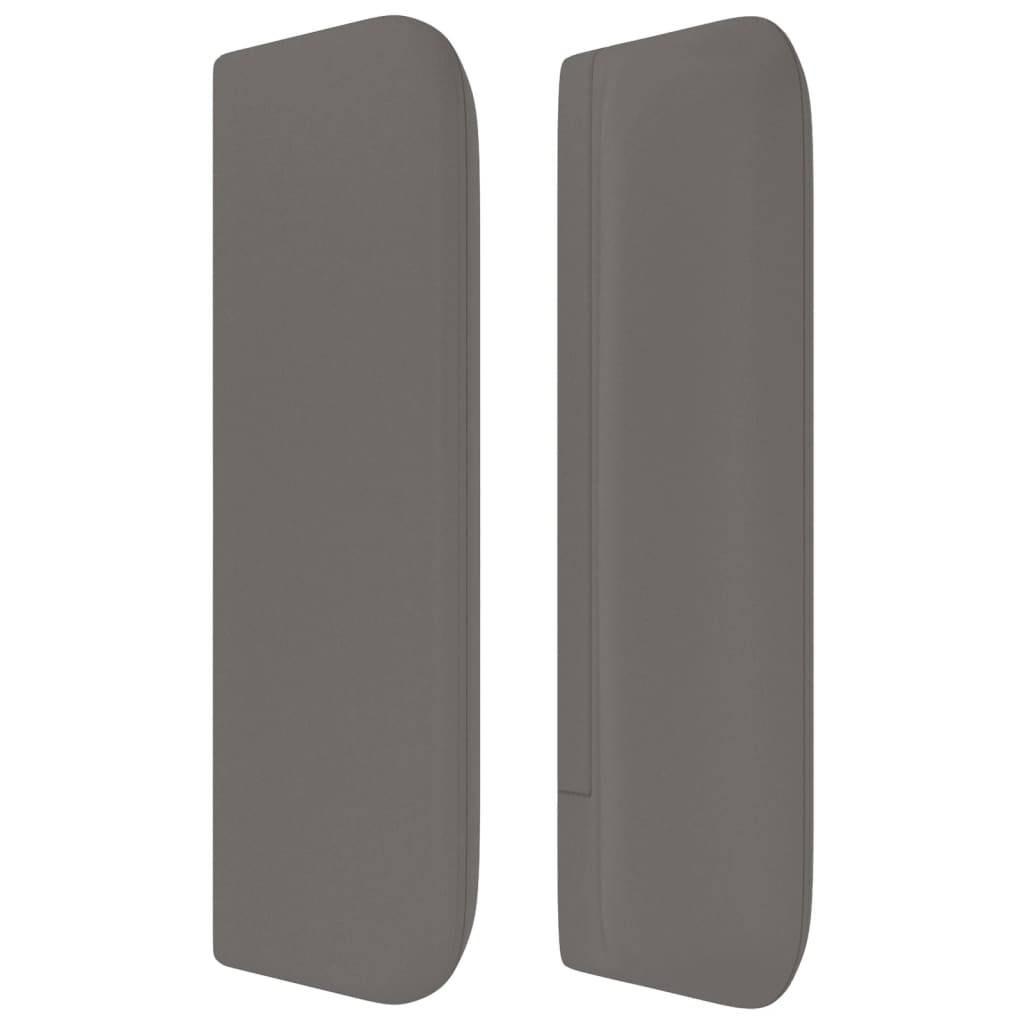 vidaXL Kopfteil mit Ohren Grau 163x16x78/88 cm Kunstleder