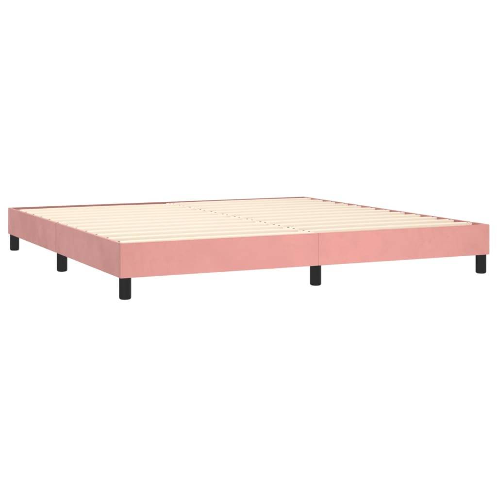 vidaXL Bettgestell Rosa 200x200 cm Samt