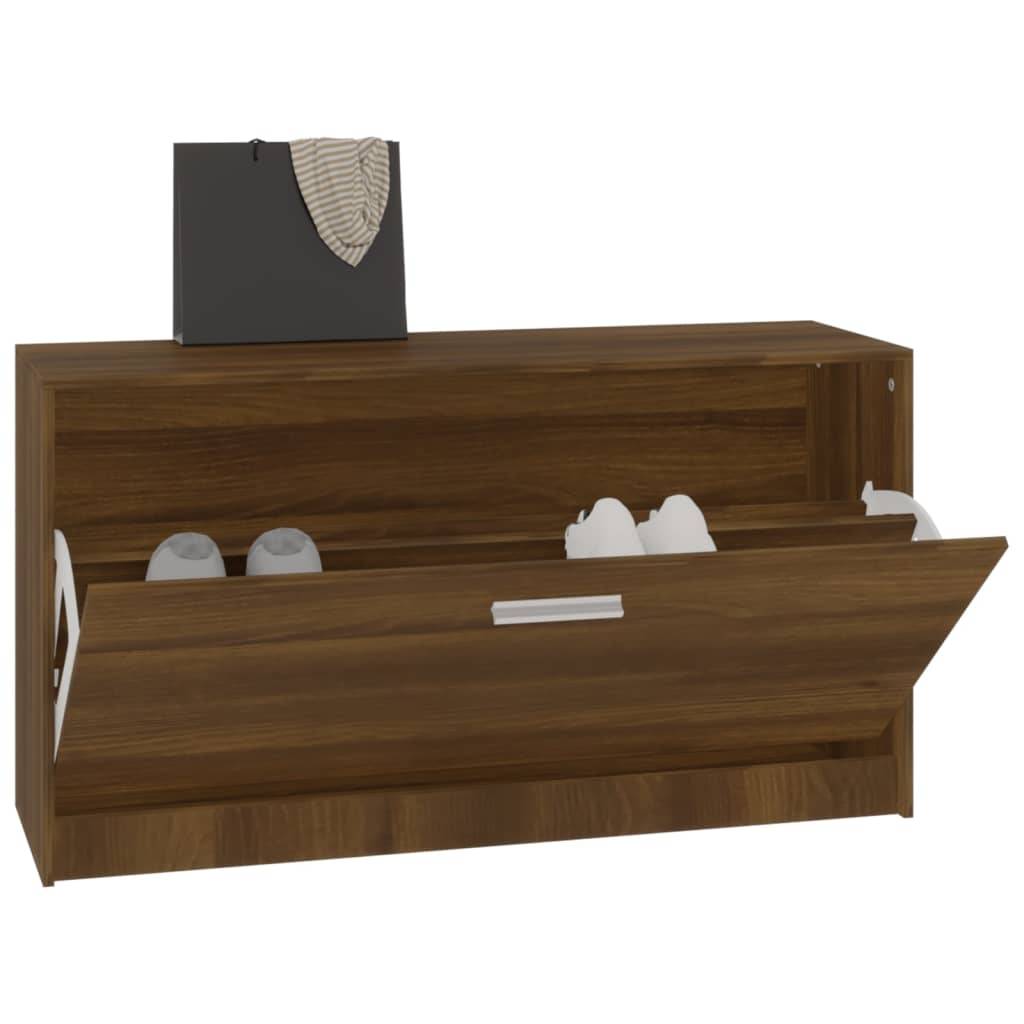 vidaXL Schuhbank Braun Eichen-Optik 80x24x45 cm Holzwerkstoff