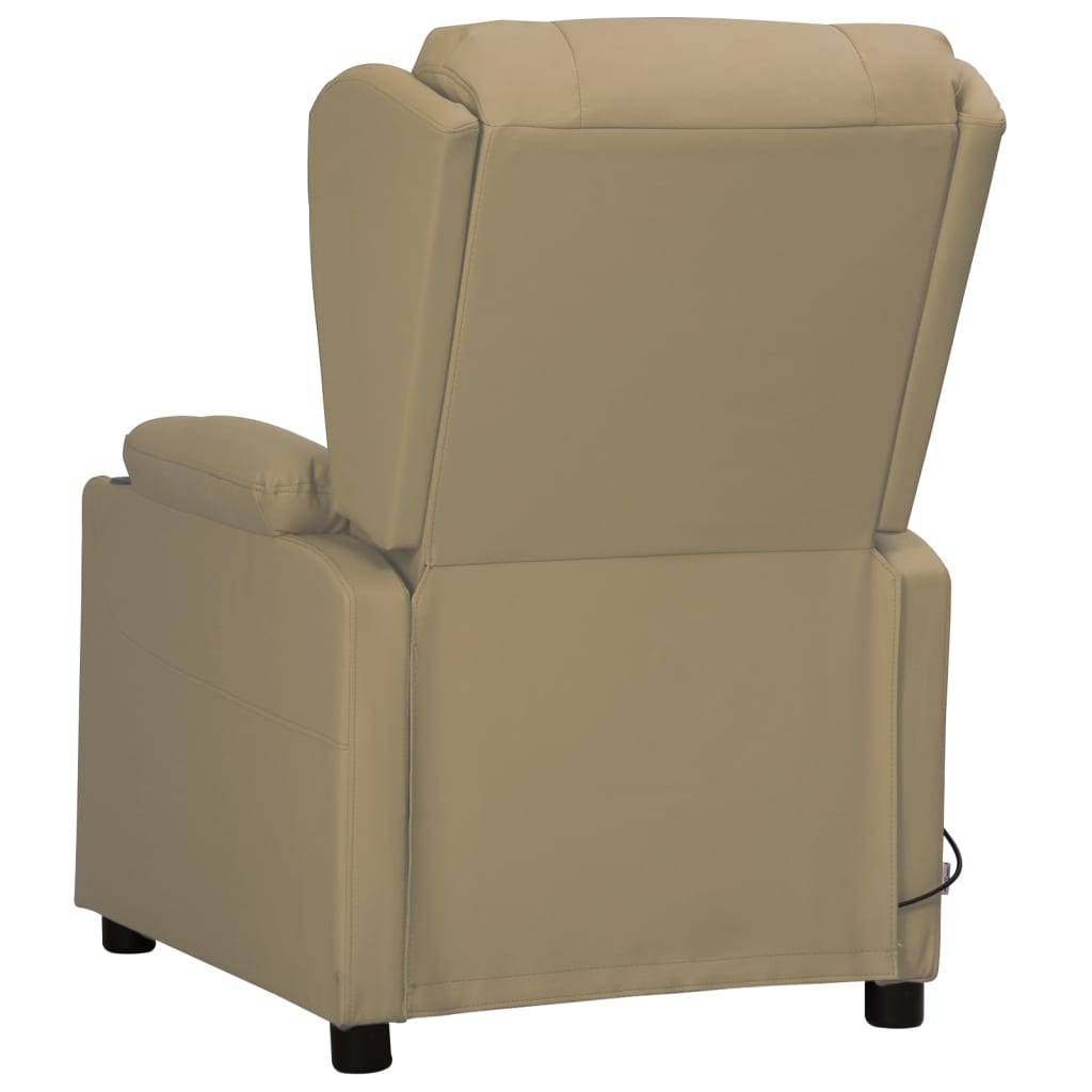 vidaXL Massagesessel Cappuccino-Braun Kunstleder