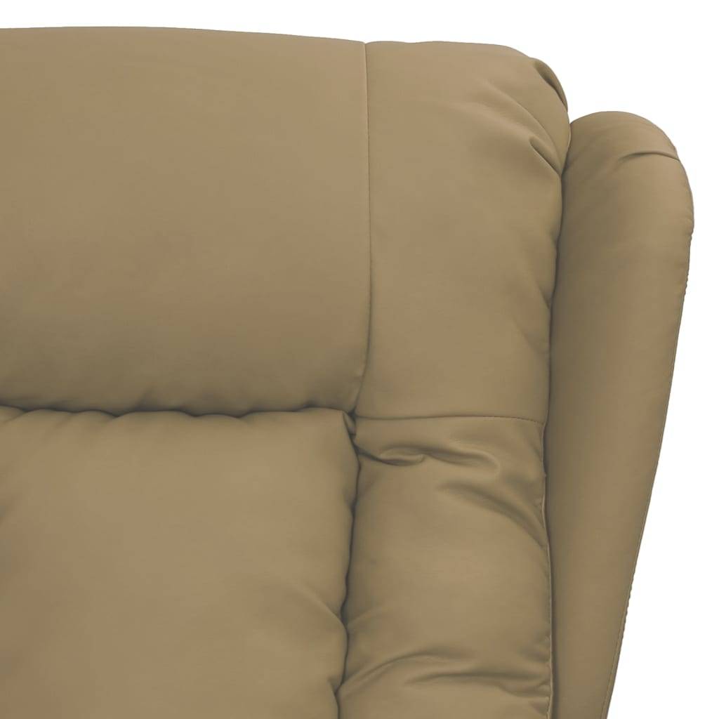vidaXL Massagesessel Cappuccino-Braun Kunstleder