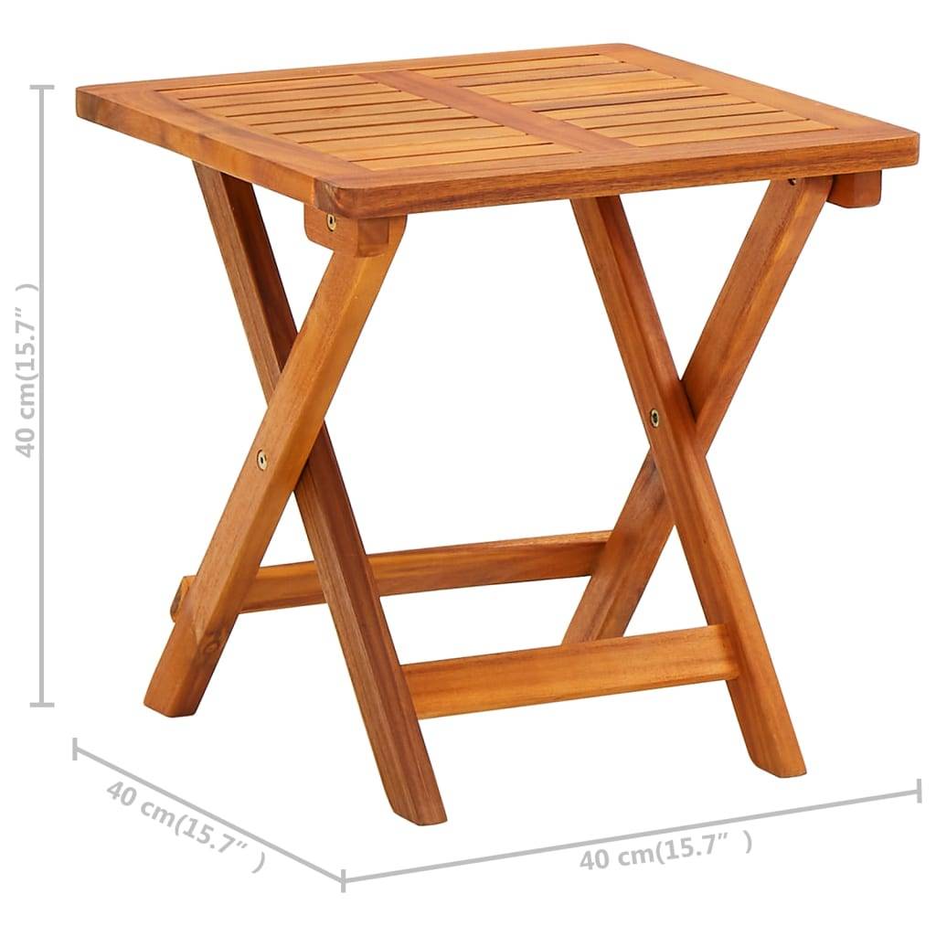 vidaXL Sonnenliegen 2 Stk. mit Tisch und Auflagen Massivholz Akazie
