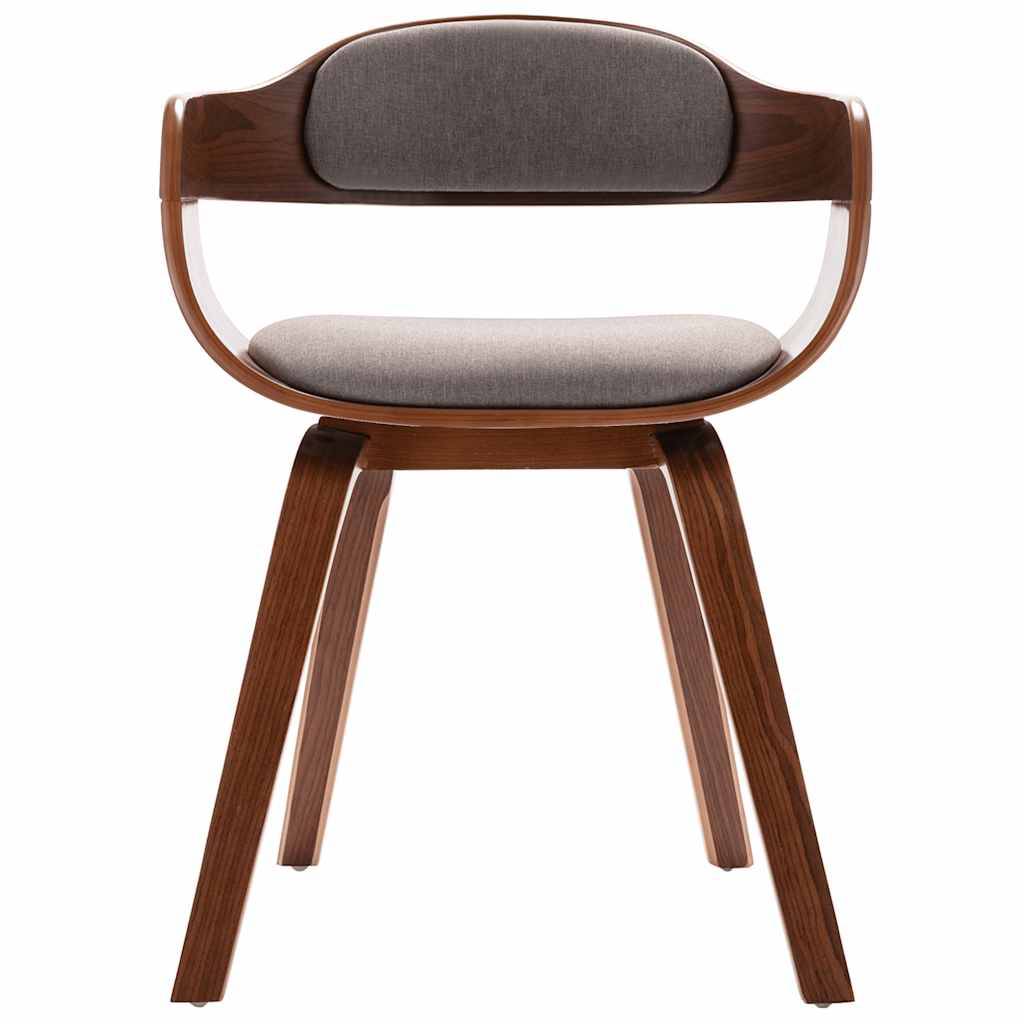 vidaXL Esszimmerstuhl Taupe Bugholz und Stoff