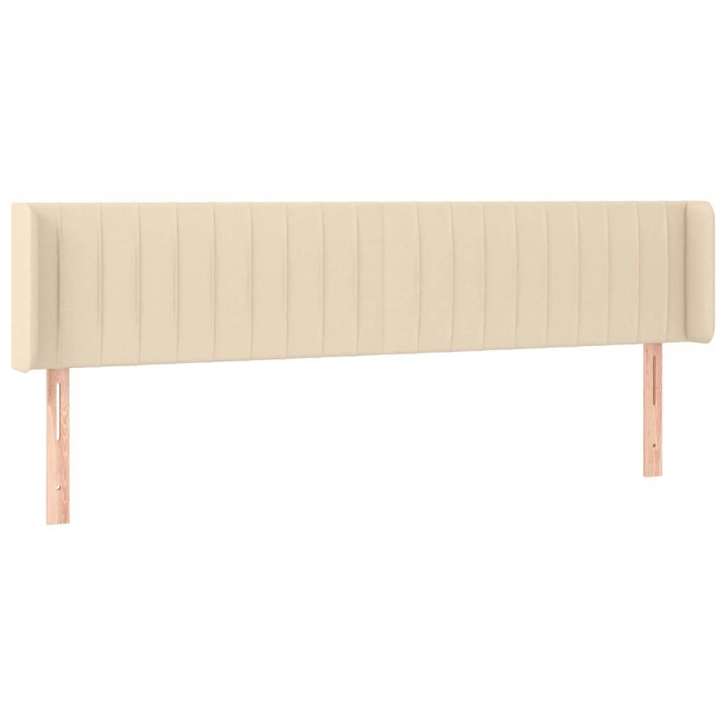 vidaXL LED Kopfteil Creme 183x16x78/88 cm Stoff
