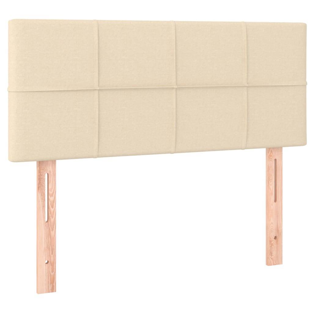 vidaXL LED Kopfteil Creme 90x5x78/88 cm Stoff