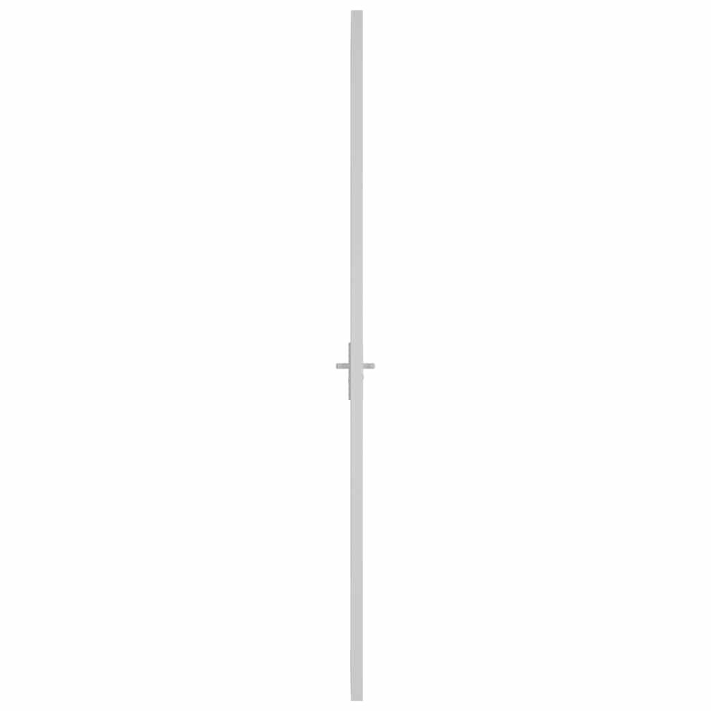 vidaXL Innentür 93x201,5 cm Weiß ESG-Glas und Aluminium