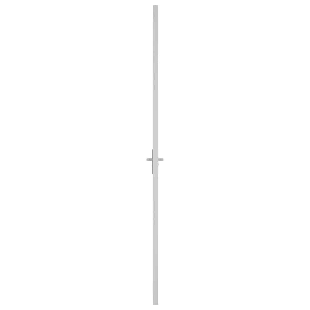 vidaXL Innentür 83x201,5 cm Weiß ESG-Glas und Aluminium