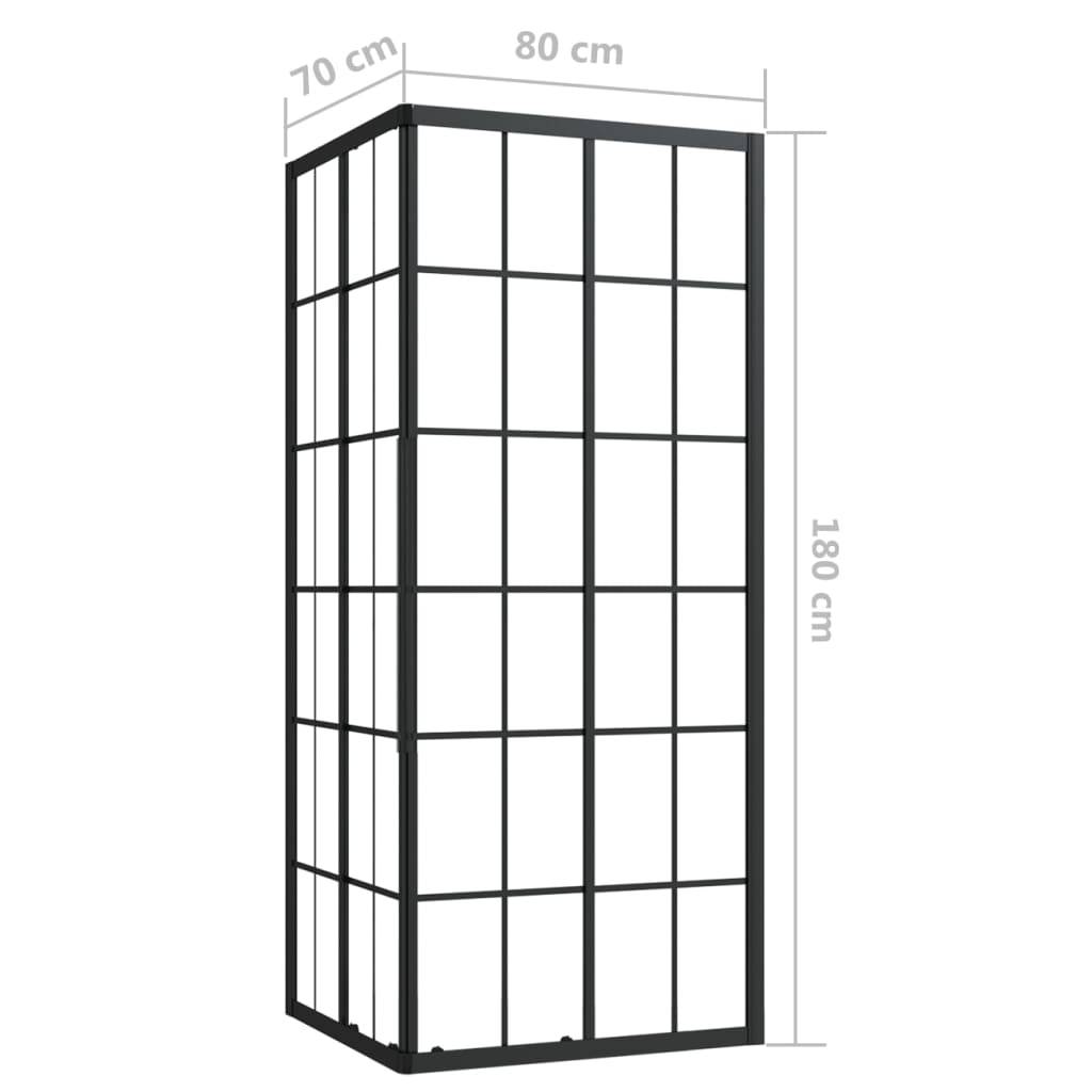 vidaXL Duschkabine ESG 80x70x180 cm