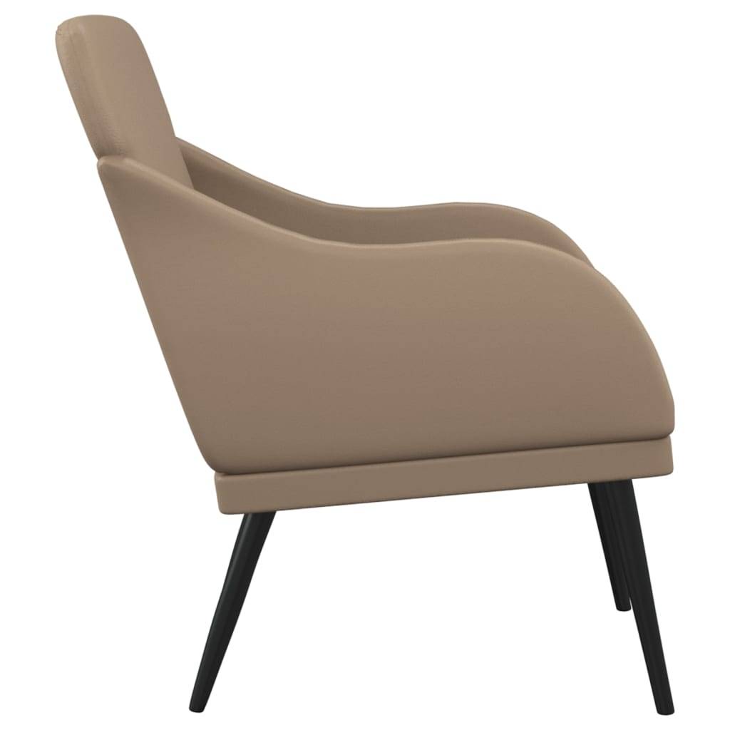 vidaXL Sessel Cappuccino-Braun 63x76x80 cm Kunstleder