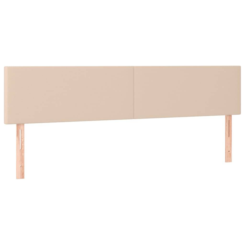 vidaXL LED Kopfteil Cappuccino-Braun 180x5x78/88 cm Kunstleder