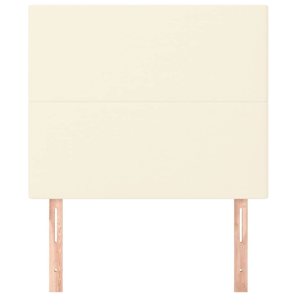 vidaXL Kopfteile 2 Stk. Creme 100x5x78/88 cm Kunstleder