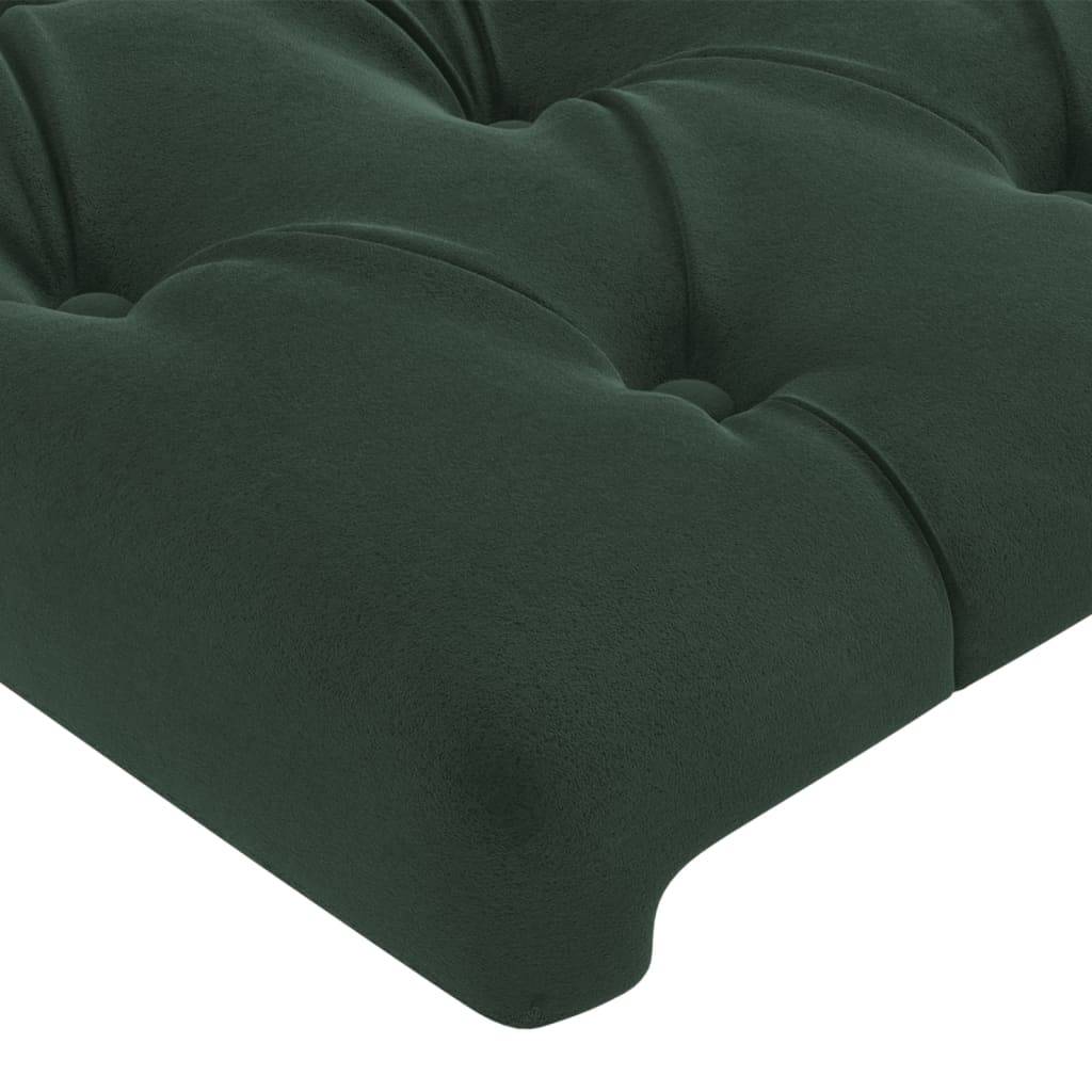 vidaXL Kopfteile 2 Stk. Dunkelgrün 80x7x78/88 cm Samt