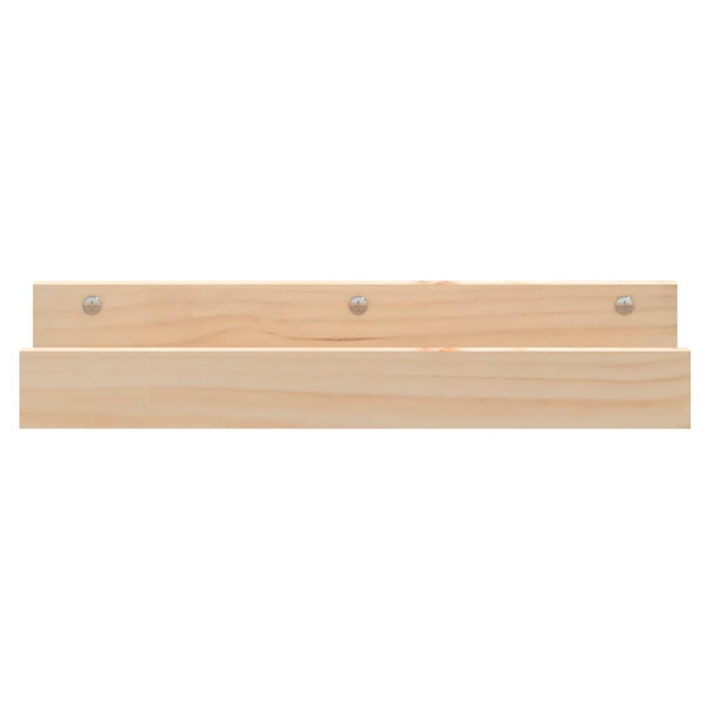 vidaXL Wandregale 2 Stk. 50x12x9 cm Massivholz Kiefer
