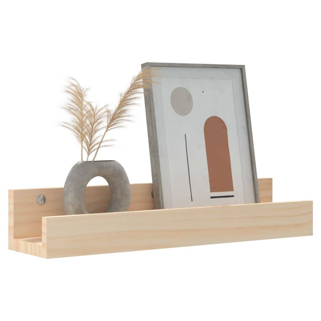 vidaXL Wandregale 2 Stk. 50x12x9 cm Massivholz Kiefer