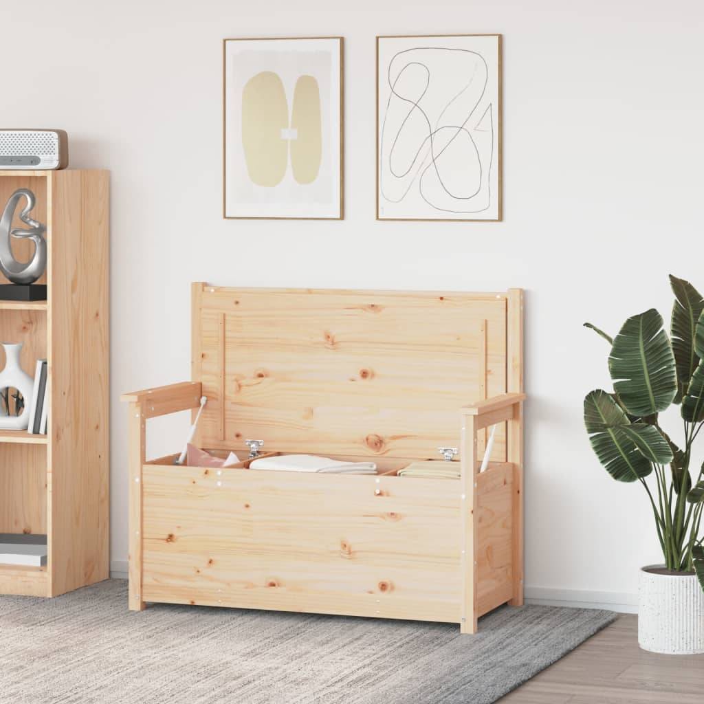 vidaXL Sitzbank 112,5x51,5x96,5 cm Massivholz Kiefer