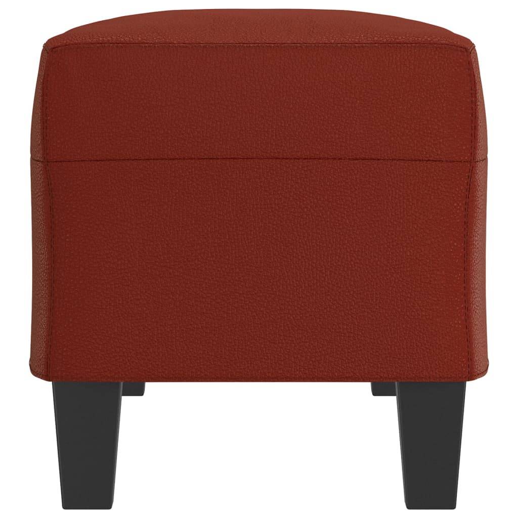vidaXL Sitzbank Weinrot 100x35x41 cm Kunstleder