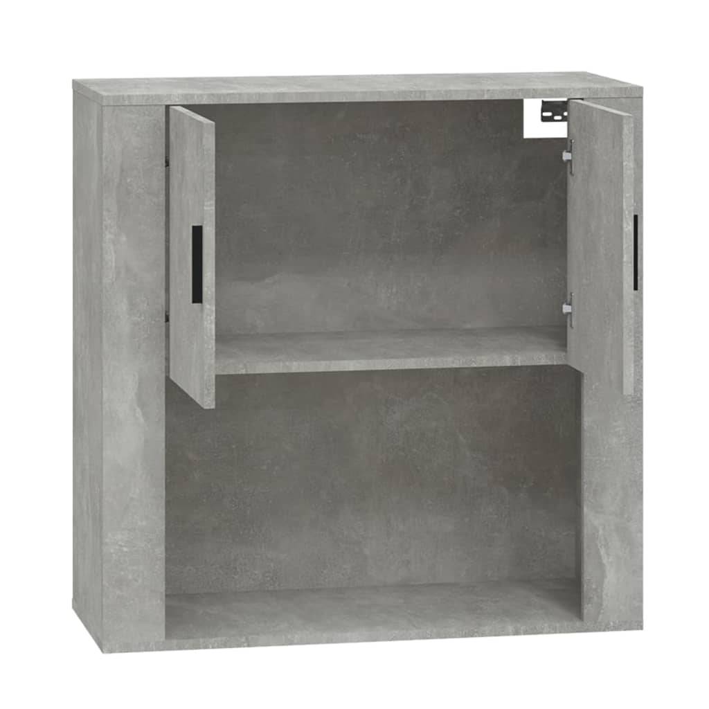 vidaXL Wandschrank Betongrau 80x33x80 cm Holzwerkstoff