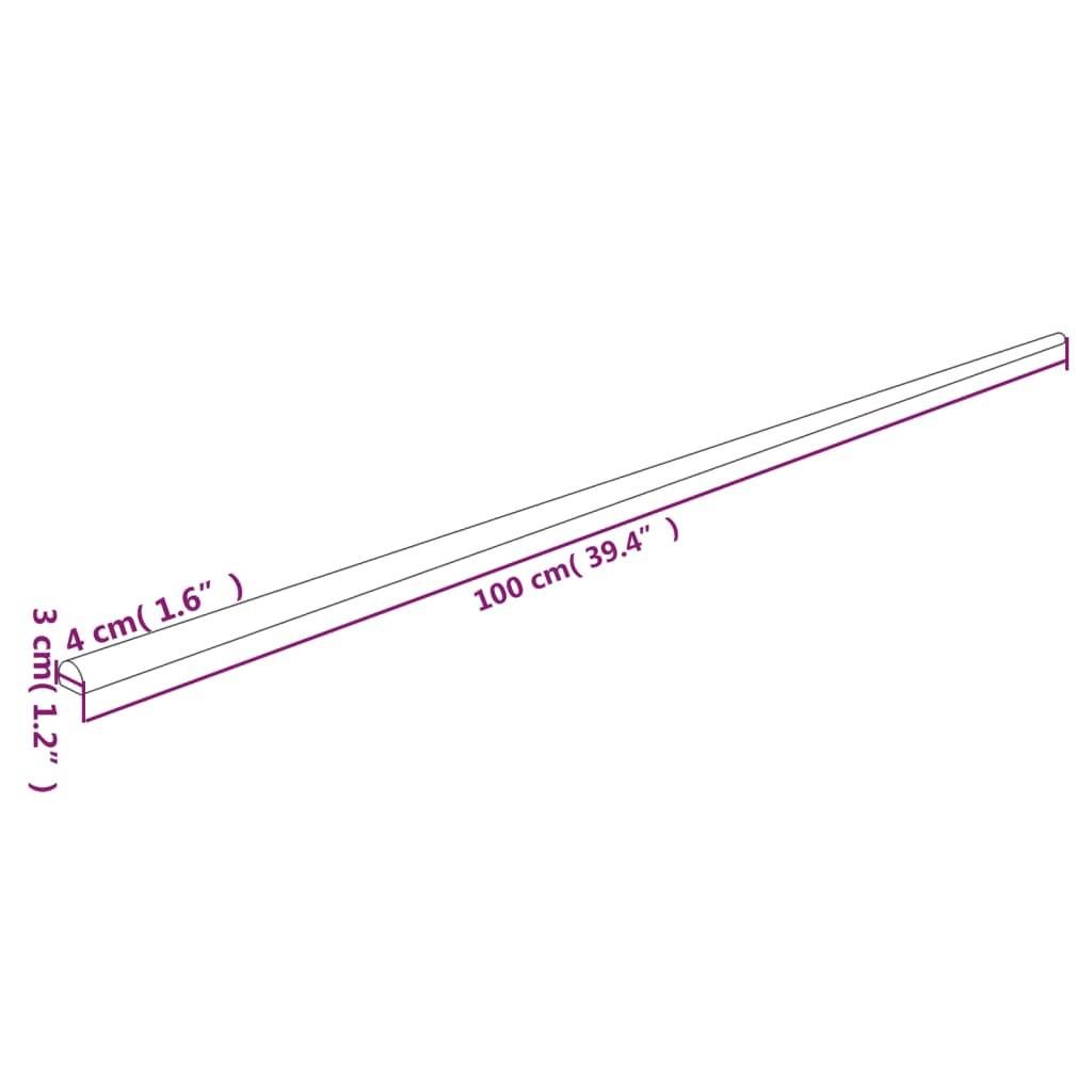 vidaXL Kantenschoner 2 Stk. Gelb & Schwarz 4x3x100 cm PU