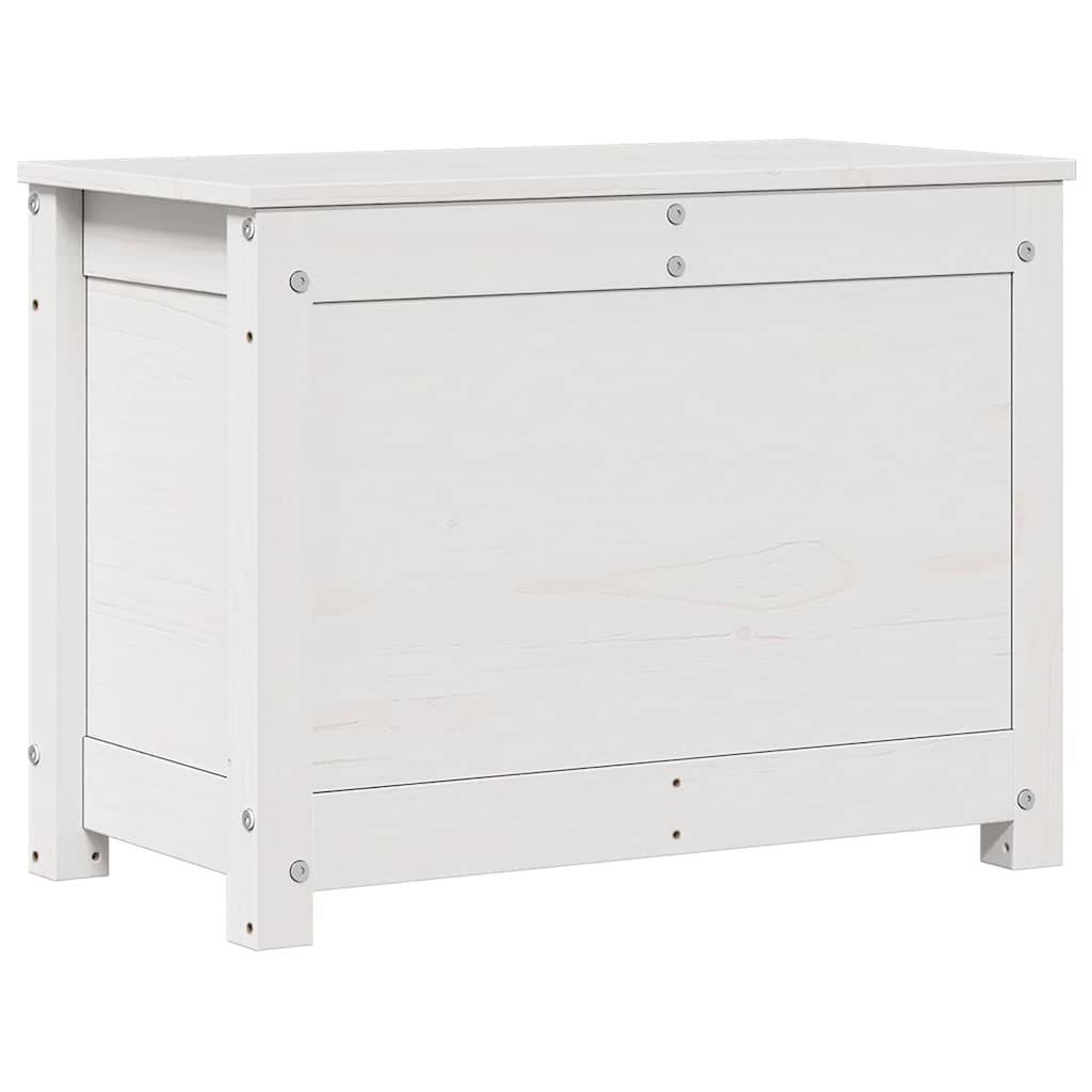 vidaXL Truhe Weiß 60x32x45,5 cm Massivholz Kiefer