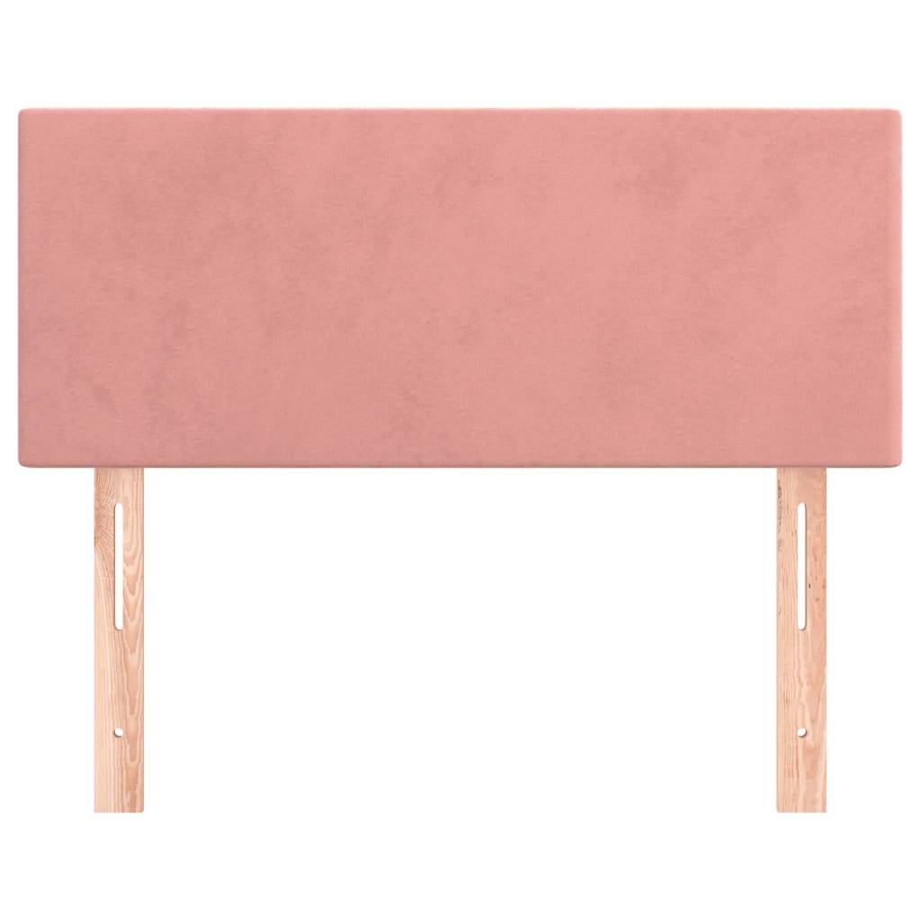 vidaXL Kopfteil Rosa 90x5x78/88 cm Samt