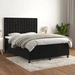 vidaXL Boxspringbett mit Matratze Schwarz 140x190 cm Samt vidaXL Boxspringbett mit Matratze Schwarz 140x190 cm Samt
