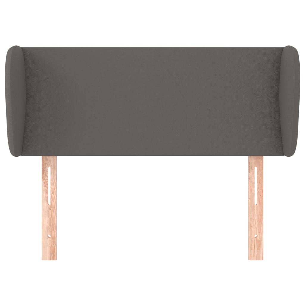 vidaXL Kopfteil mit Ohren Grau 93x23x78/88 cm Kunstleder