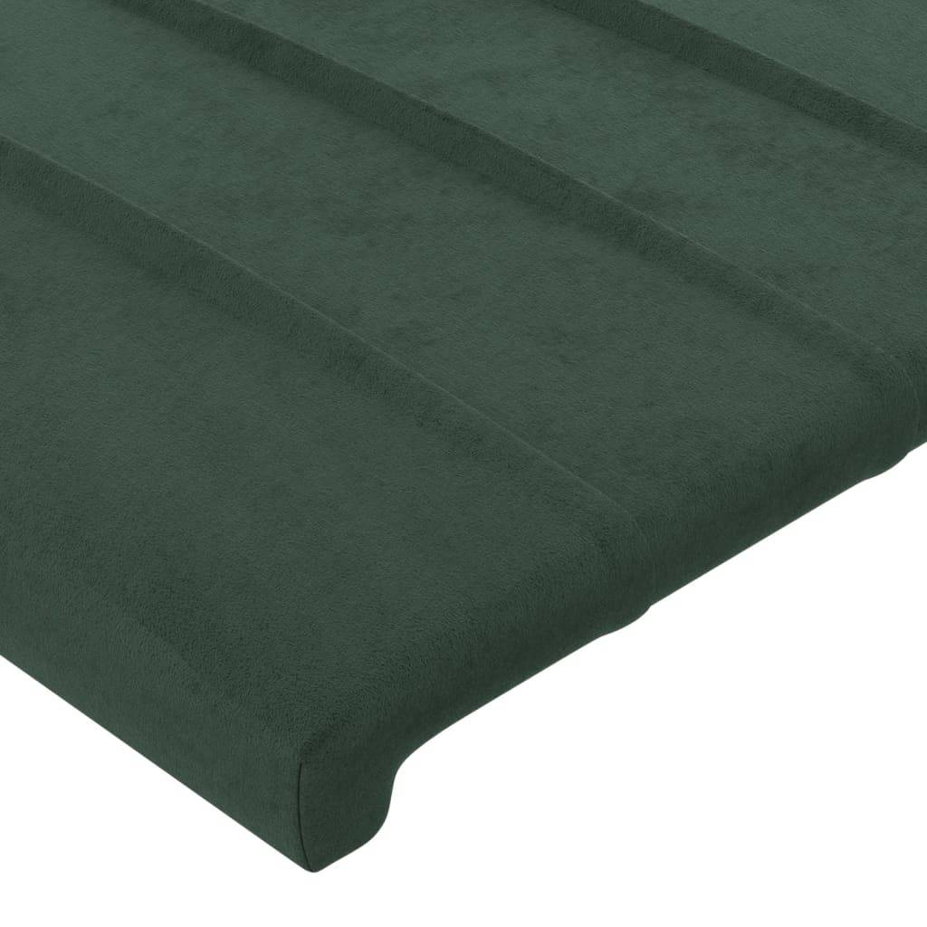 vidaXL Kopfteile 4 Stk. Dunkelgrün 90x5x78/88 cm Samt