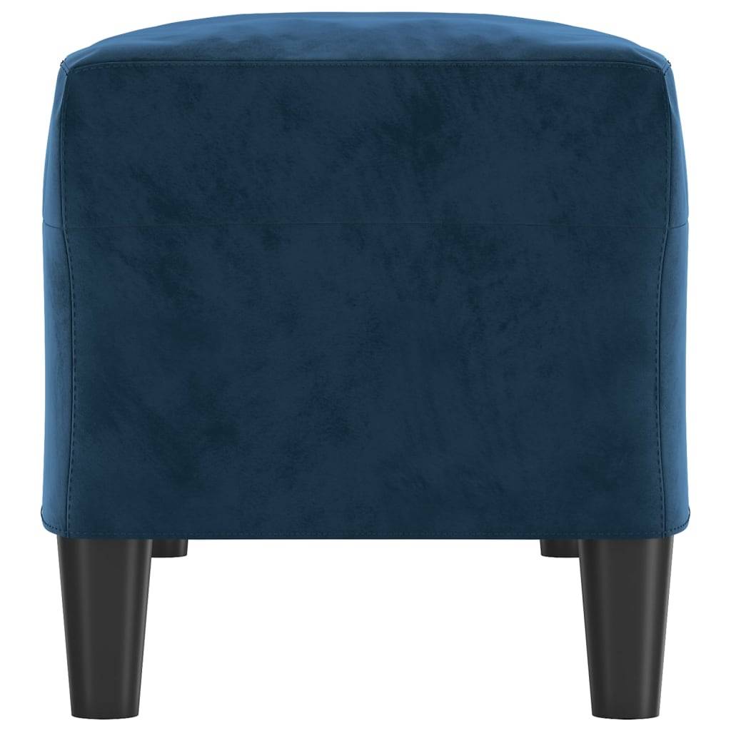 vidaXL Sitzbank Blau 100x35x41 cm Samt