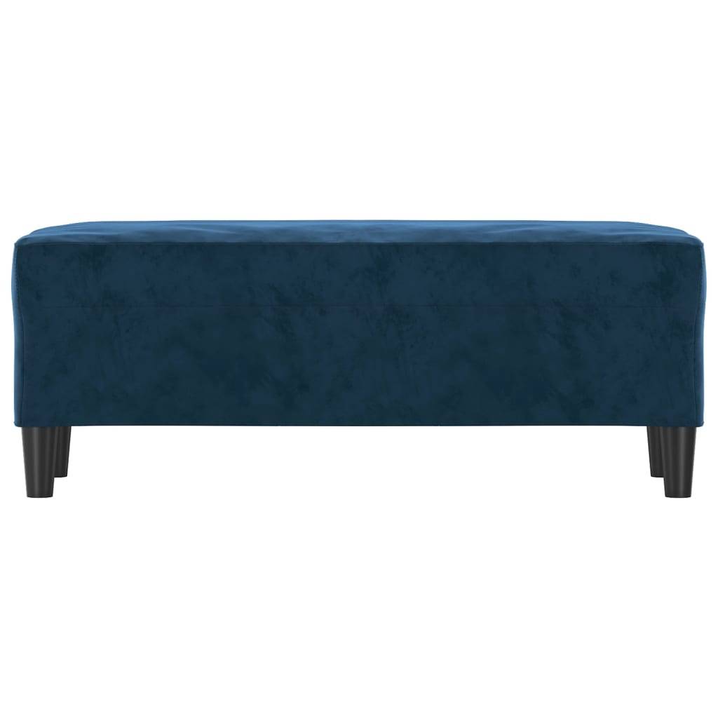 vidaXL Sitzbank Blau 100x35x41 cm Samt