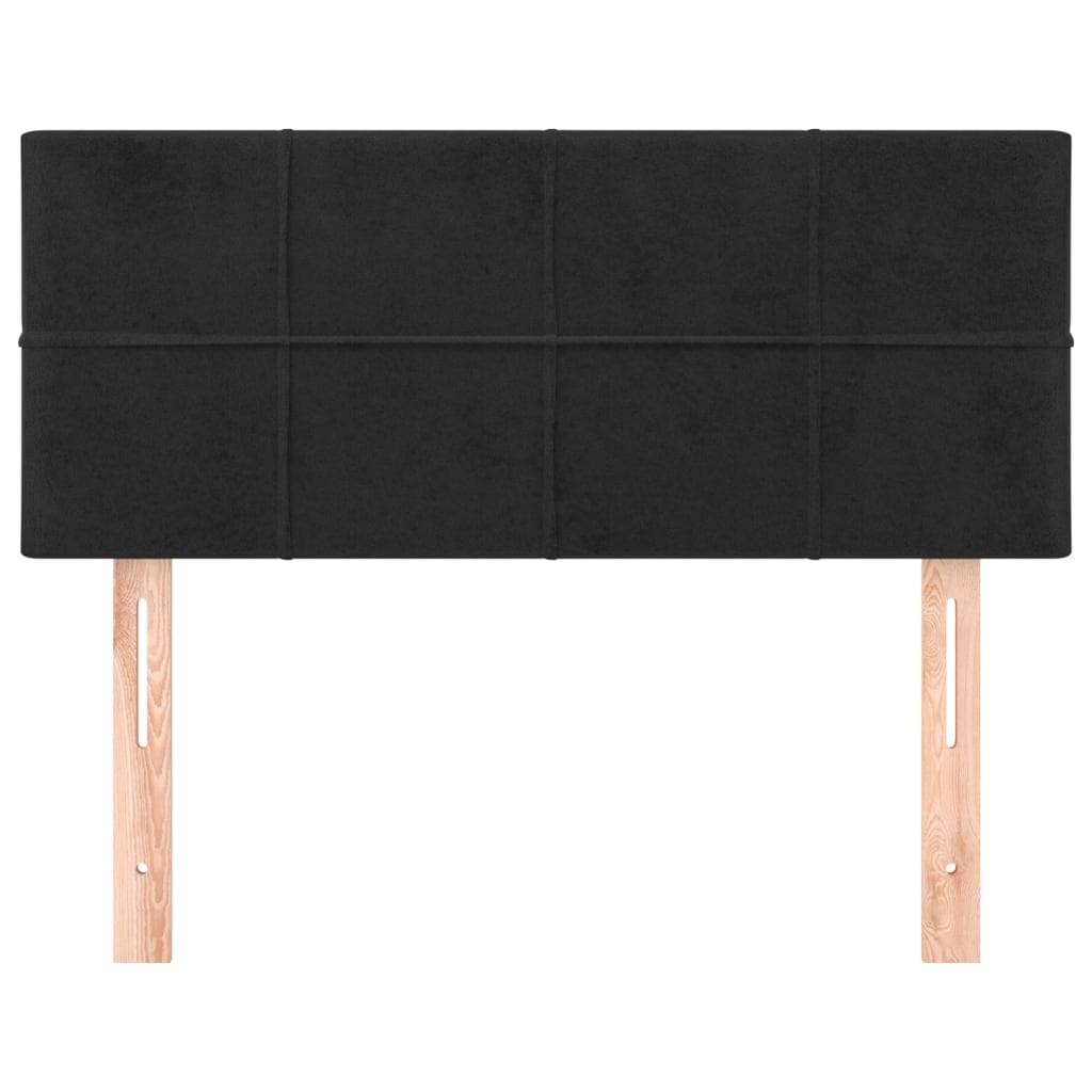 vidaXL Kopfteil Schwarz 80x5x78/88 cm Samt