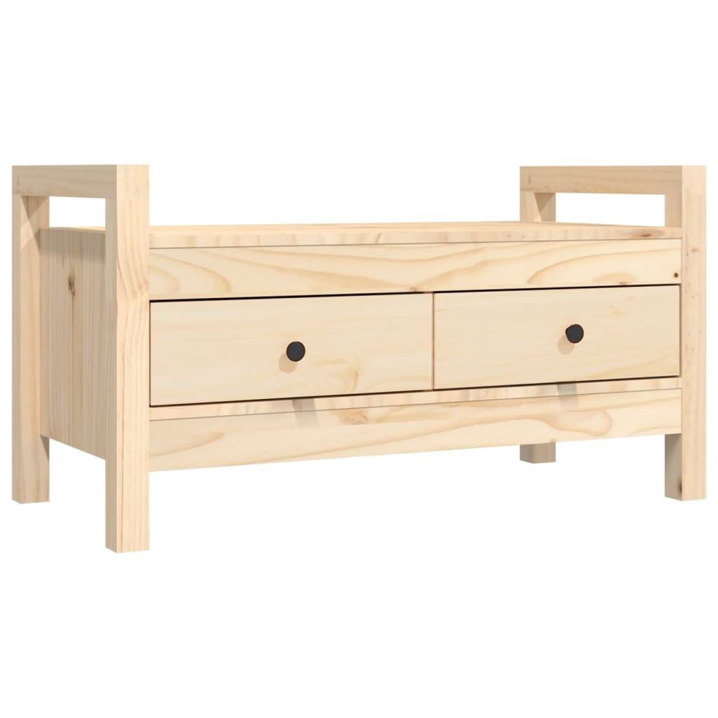 vidaXL Flurbank 80x40x43 cm Massivholz Kiefer
