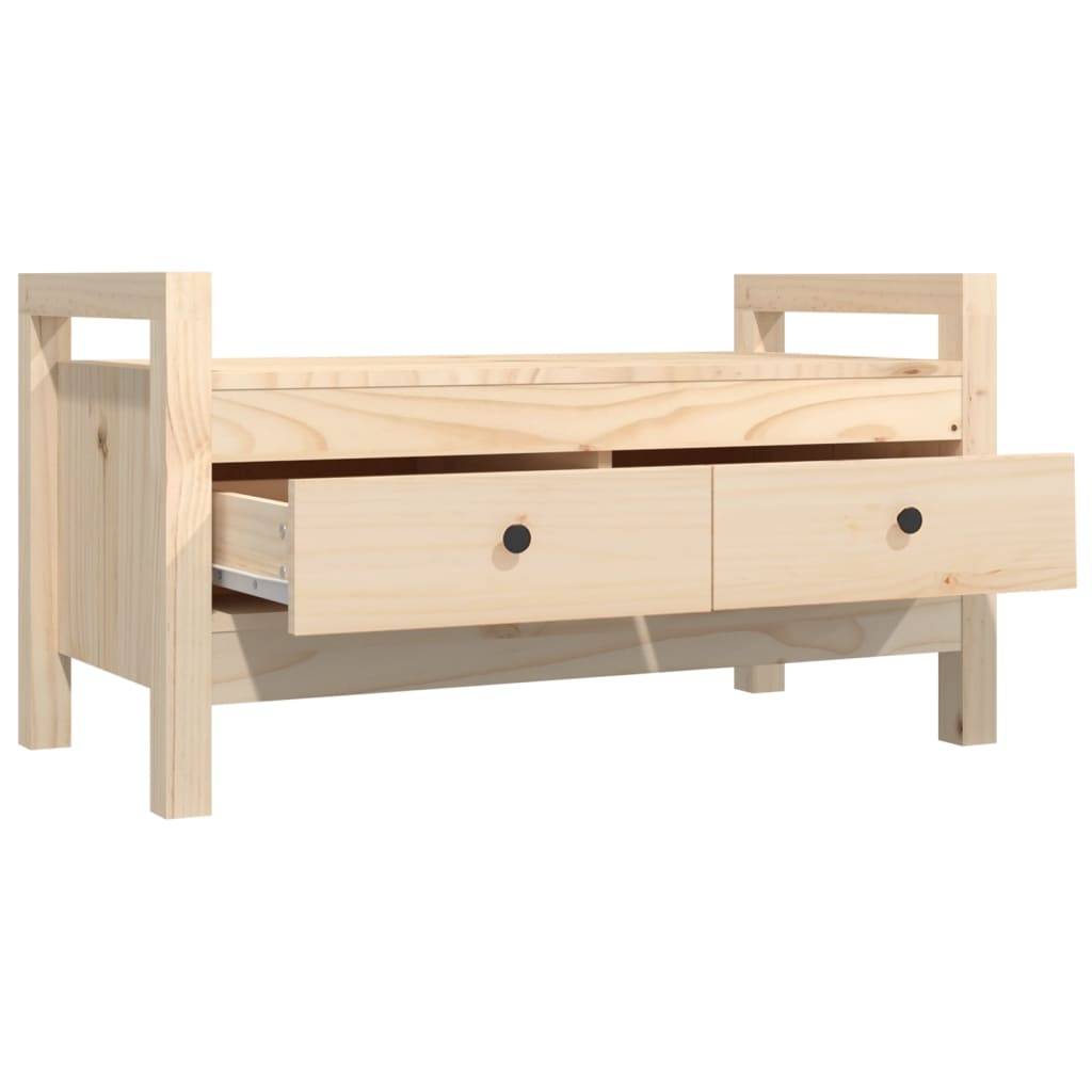 vidaXL Flurbank 80x40x43 cm Massivholz Kiefer