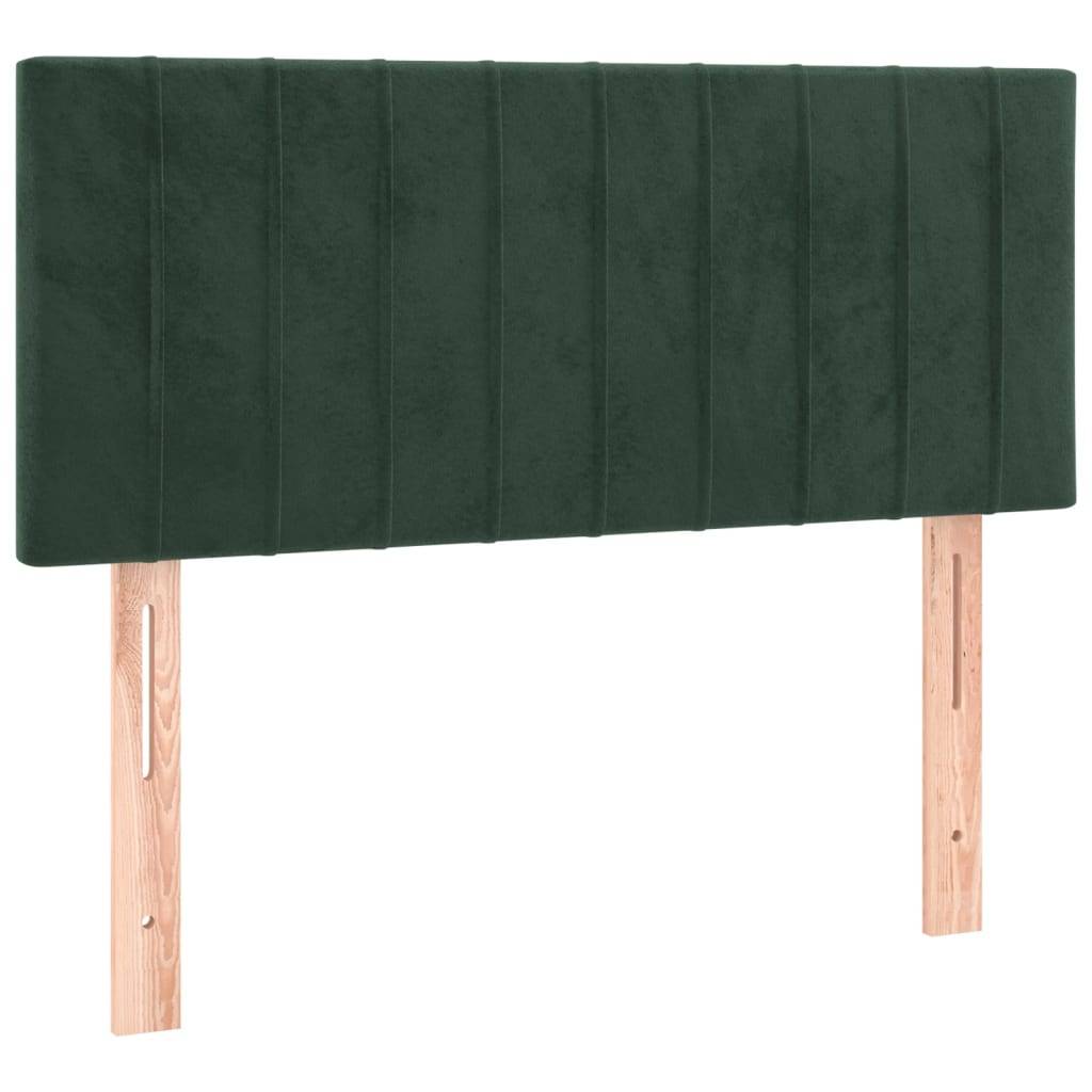 vidaXL Kopfteil Dunkelgrün 100x5x78/88 cm Samt