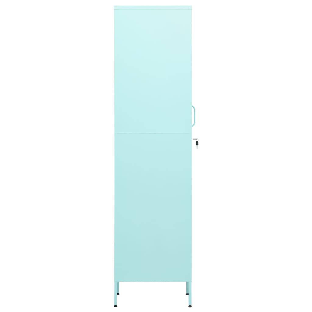 vidaXL Schließfachschrank Minzgrün 35x46x180 cm Stahl