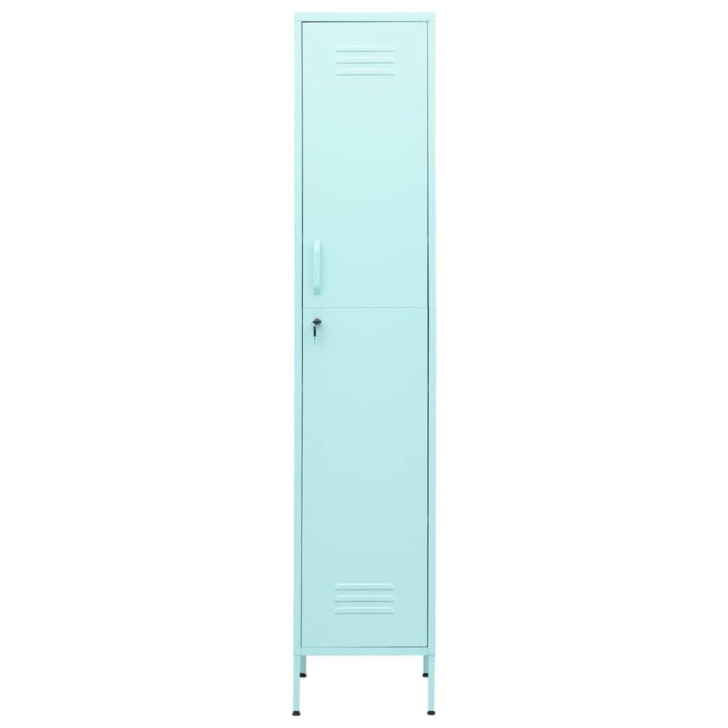 vidaXL Schließfachschrank Minzgrün 35x46x180 cm Stahl
