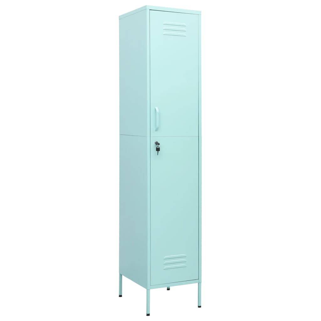 vidaXL Schließfachschrank Minzgrün 35x46x180 cm Stahl