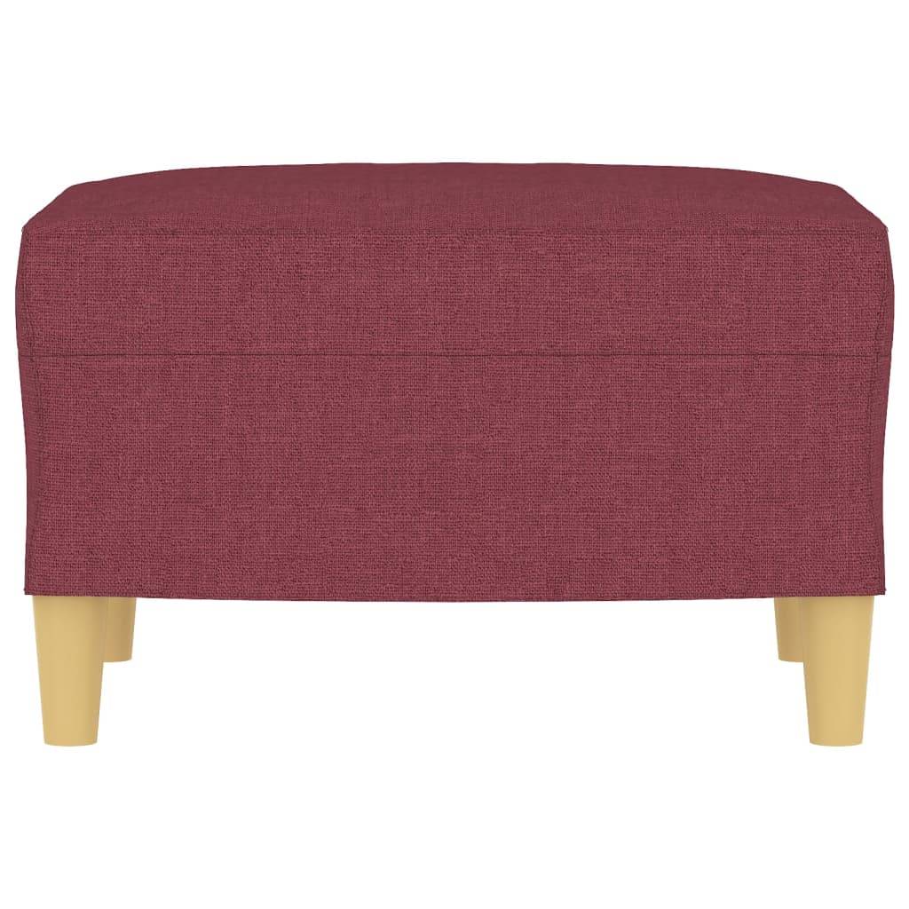 vidaXL Fußhocker Weinrot 60x50x41 cm Stoff
