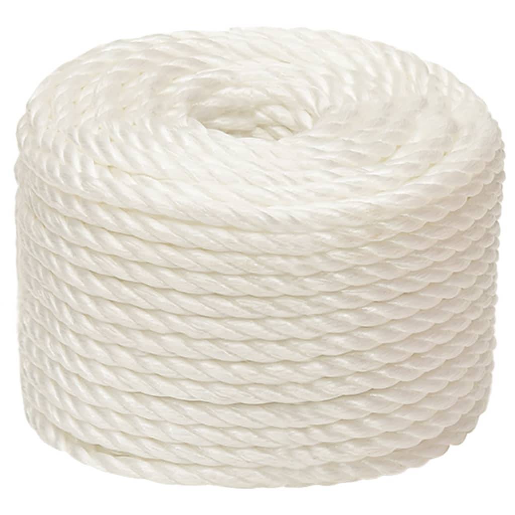 vidaXL Arbeitsseil Weiß 10 mm 25 m Polypropylen