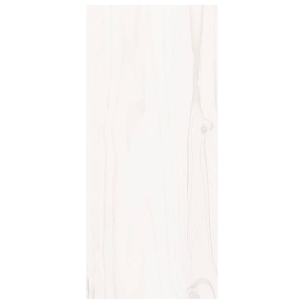 vidaXL Weinregal Weiß 56x25x56 cm Massivholz Kiefer