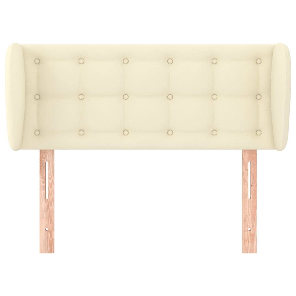 vidaXL Kopfteil mit Ohren Creme 103x23x78/88 cm Kunstleder