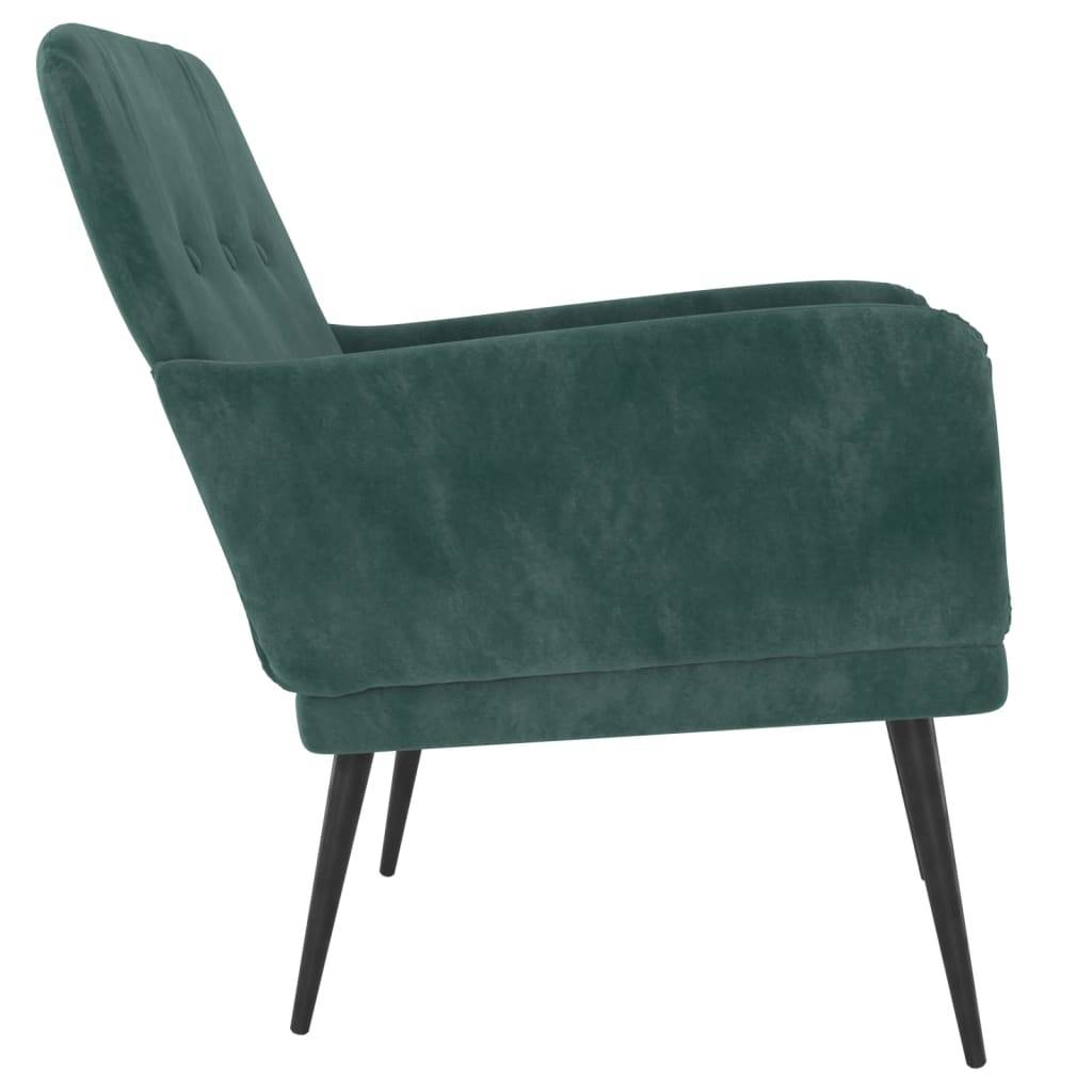 vidaXL Sessel Dunkelgrün 62x79x79 cm Samt