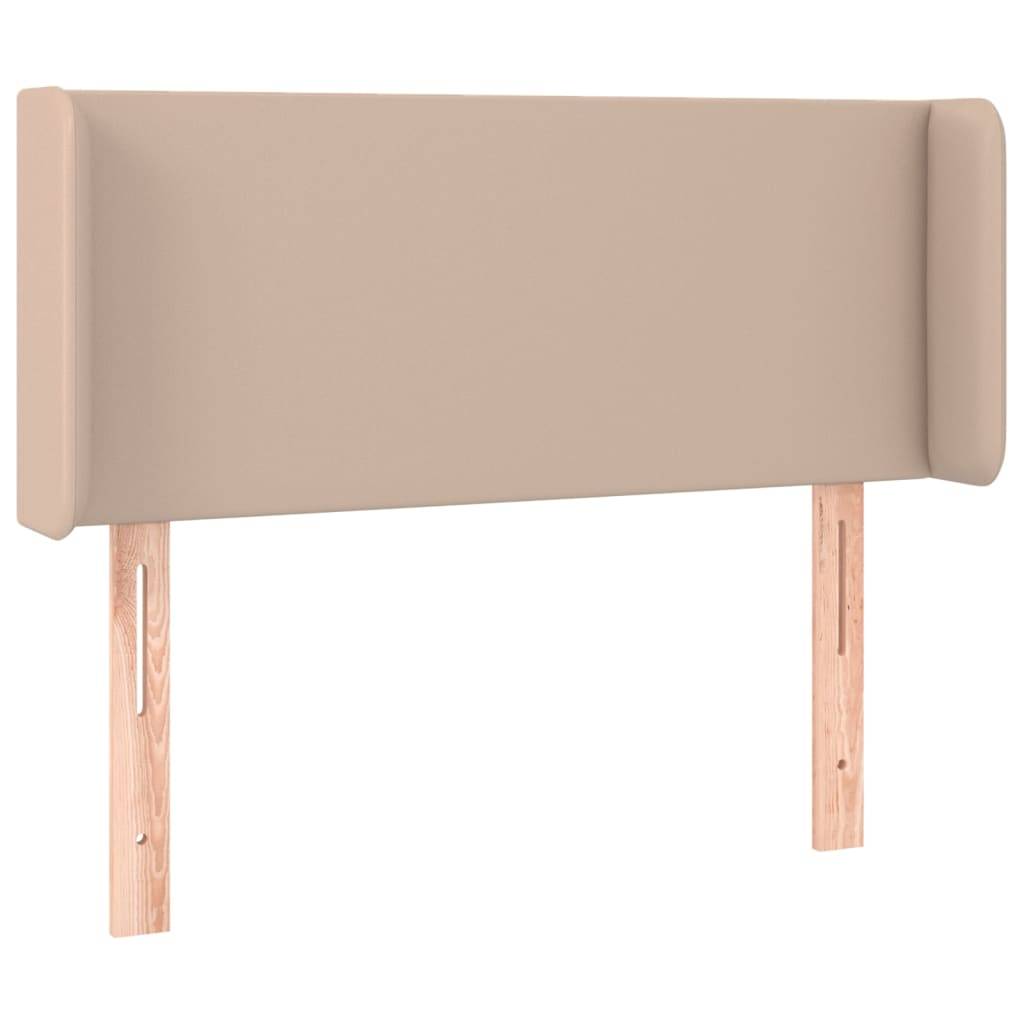 vidaXL LED Kopfteil Cappuccino-Braun 93x16x78/88 cm Kunstleder
